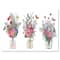 Designart - Bouquets Of Wildflowers In Transparent Vases II - Farmhouse Canvas Wall Art Print